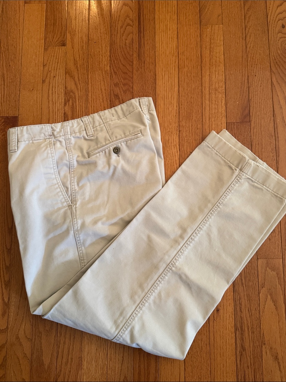 Men's Classic Chino Pants in Light Beige - Slim Fit